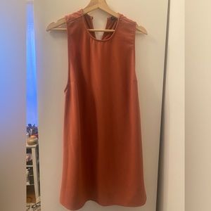 American Apparel A Line Dress. Deep Blush with Terracotta Tone